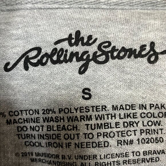 The Rolling Stones Cursive Spell-Out Hot Lips Band Hoodie S - Picture 4 of 4